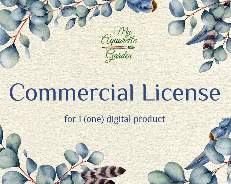 MyAquarelleGarden.com Commercial License cover