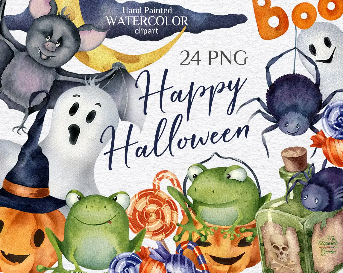 happy-halloween-watercolor-clipart-cover