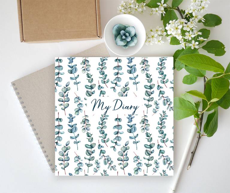 Eucalyptus leaves mockup. Watercolor hand-painted clip art. 